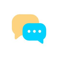 Chat Bubbles Communication Icon. vector