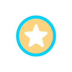 Star Badge Icon. vector design