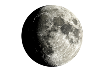 Isolated Full Moon with Detailed Craters
