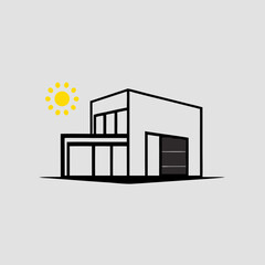 Obraz premium vector illustration of a house