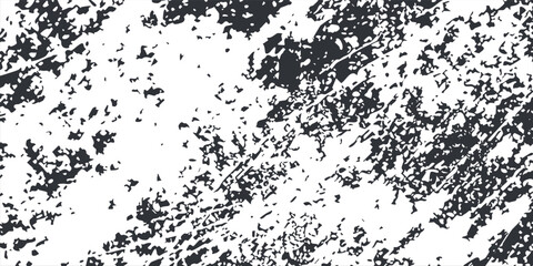 Black and white grunge urban texture vector with copy space. Abstract illustration surface dust and rough dirty wall background with empty template. Distress and grunge effect concept. Vector EPS10.