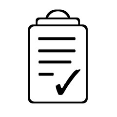 clipboard with checklist concept