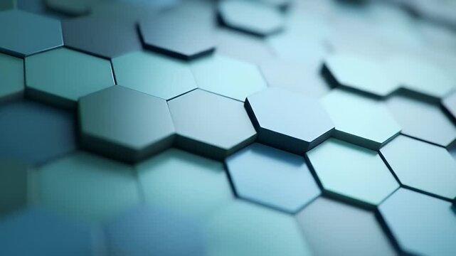Abstract geometric pattern of hexagonal shapes (1)