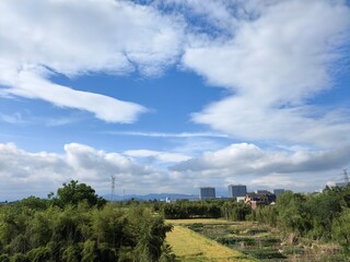 landscape with clouds
