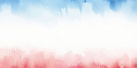 Red and blue usa america flag watercolor background 4th of july independence Day and memorial day labor day America biggest festival and day  © InkSplash