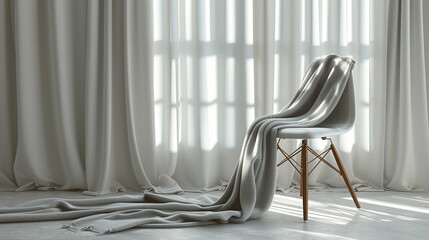 Luxurious Cashmere: Elegance on Minimalist Seating