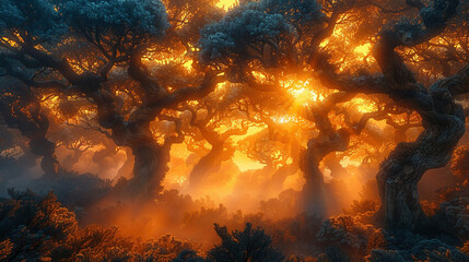 Mystical Morning in the Enchanted Woods