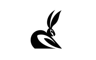 Black rabbit logo