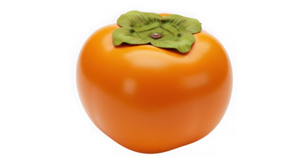 Ripe Persimmon Fruit: Vibrant Orange, Detailed Close-up