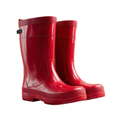  Red Wellington Boots Photo Stock PNG Transparent