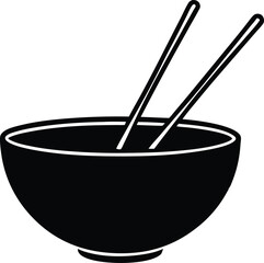 bowl with chopsticks