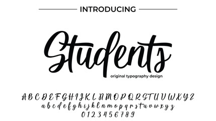 Students - Stylish Handwritten Font for School, Branding, and Design Projects