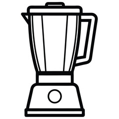 silhouette blender on white background