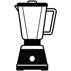 silhouette blender on white background