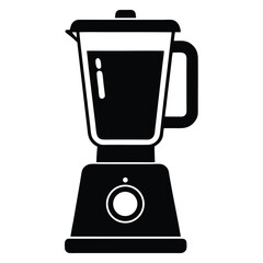 silhouette blender on white background