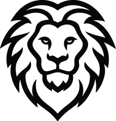 Naklejka premium Lion Icon for Strength and Courage Design