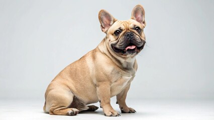 Obraz premium French Bulldog on studio background