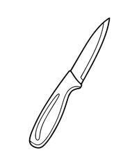 Paring Knife Line Art