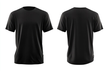 Naklejka premium Black shirt, simple apparel conveys casual comfort