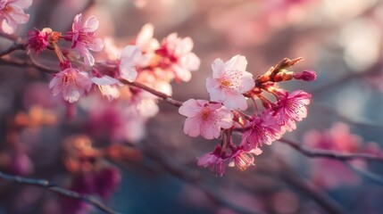 Soft Pink Cherry Blossom Spring Beauty Floral Photography
