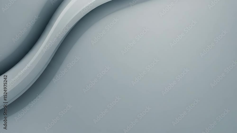 Poster abstract flowing lines in soft grey tones with smooth texture