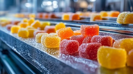 Tape sweets and candied fruits are essential products in the food industry.