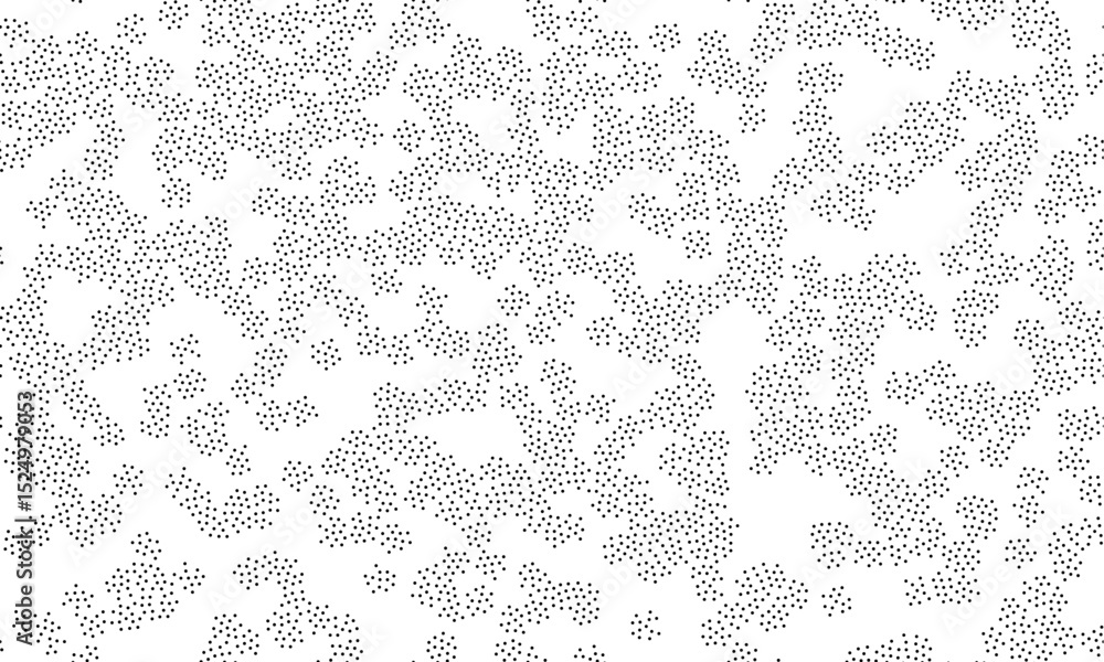 Poster Rectangle seamless pattern with black dots on white background. Vector pattern
