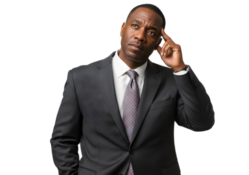 Thinking Businessman Problem Solving Ideas Concept