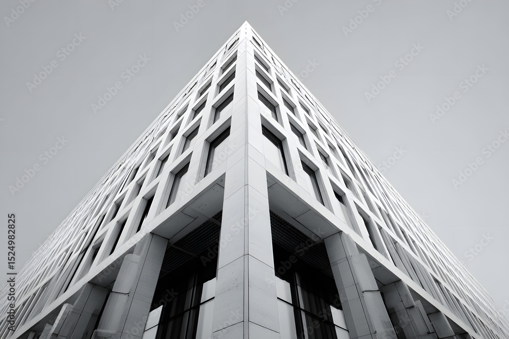 Poster minimal modern architecture building