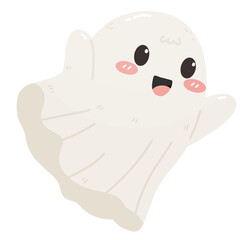 Cute Spooky Ghost Halloween chocolate cartoon 