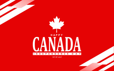 Canada Independence Day Background Design. Banner, Poster, Greeting Card. Vector Illustration.