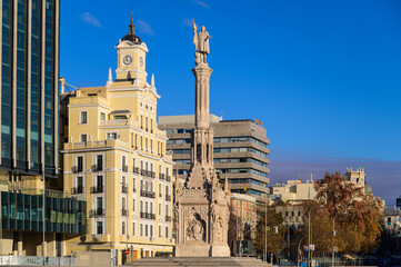 Fototapeta premium スペインマドリードの美しい街並み風景