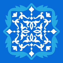 Turkish Oriental Folk Wall Stencil - Oriental Pattern for Home Decor