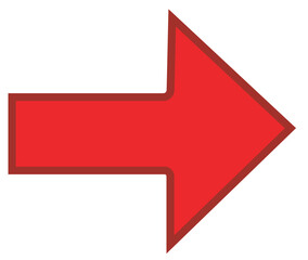 Red Right Sign Arrow clipart
