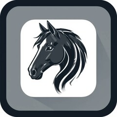 Horse animal equine mammal portrait illustration head mane stallion racehorse thoroughbred artwork