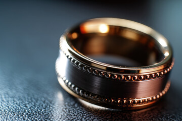 Closeup of spinner ring brings sense of relief with its blurred motion