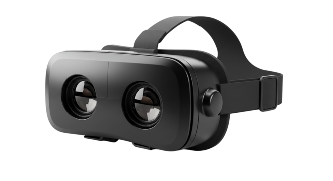 digital VR box isolated on white background png