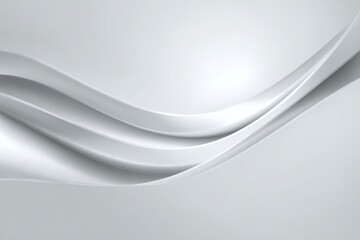 Fototapeta premium Abstract Gray Waves: A Minimalist Design