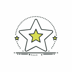 Obraz premium star icon vector illustration
