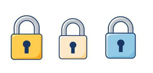Lock icon, Padlock icon, Closed lock symbol, Secure lock vector, Lock and key icon, Security icon, Privacy lock icon, Digital lock vector, Safe icon, Lock outline icon, Simple lock symbol, Flat lock i