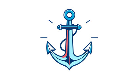 Naklejka premium Anchor icon, Nautical anchor icon, Maritime anchor symbol, Ship anchor vector, Boat anchor icon, Sailor anchor icon, Classic anchor illustration, Navy anchor symbol, Anchor silhouette icon, Black anch