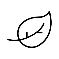 A leaves outline icon, excellent for eco nature apps or green living interfaces