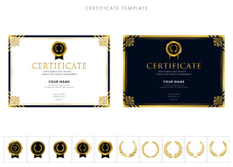 賞状２２８（横）certificate　award　表彰状　celebration