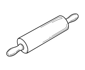 Rolling Pin Line Art