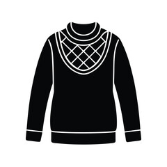Naklejka premium Elegant Irish Cable knit Vector Illustration