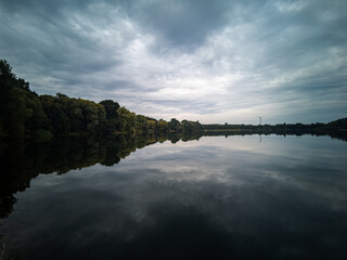 cloud reflection on the lake