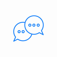 chat bubbles icon sign vector