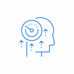 cognitive acceleration icon sign vector