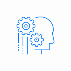 intellectual settings icon sign vector
