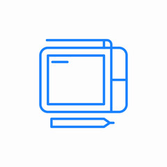 notebook writing pad icon sign vector